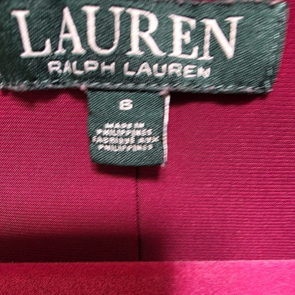 Lauren Ralph Lauren Pink and Black Midi Dress - Picture 4 of 4